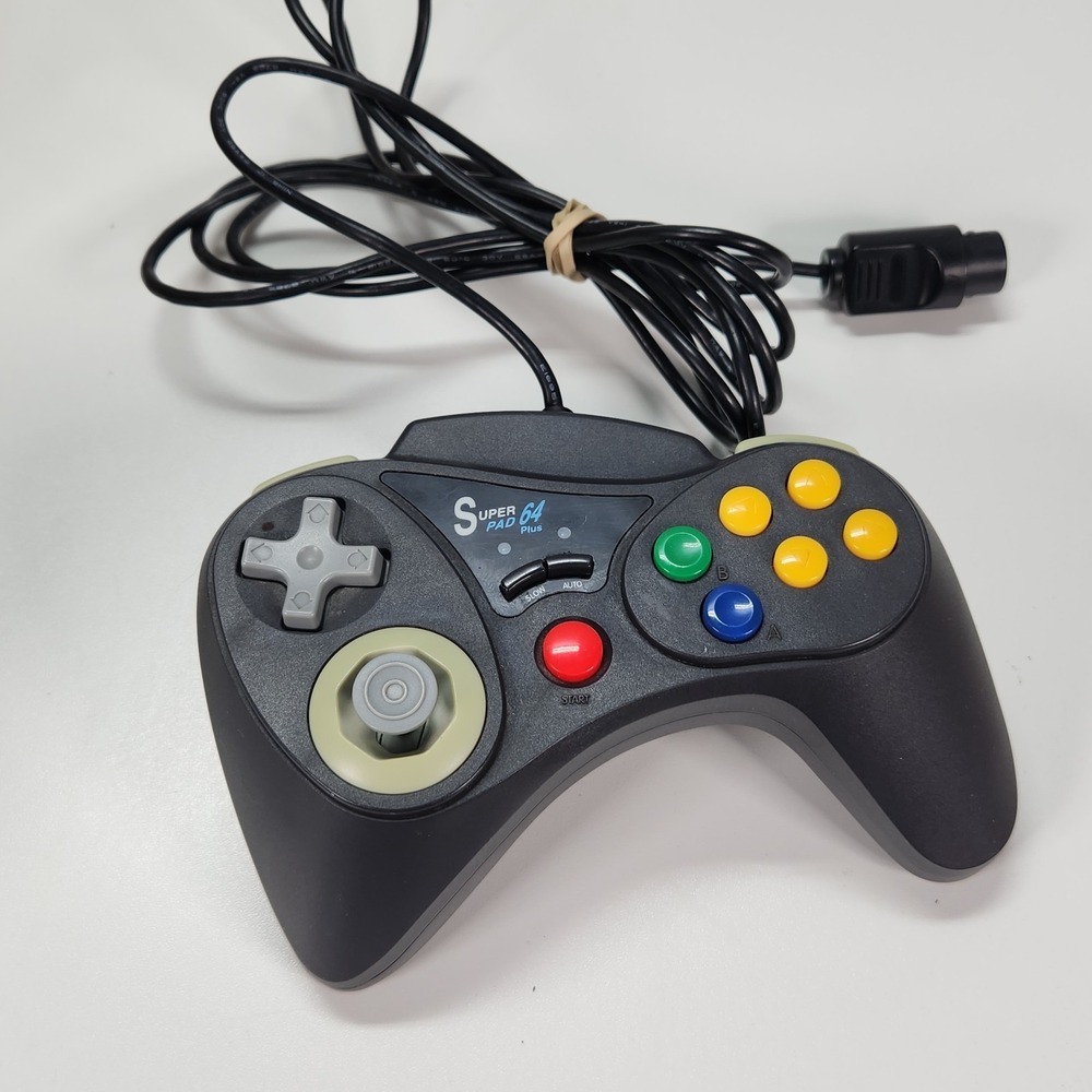 InterAct SuperPad 64 Plus Wired Controller Nintendo 64 N64 Gamepad Gray P-300